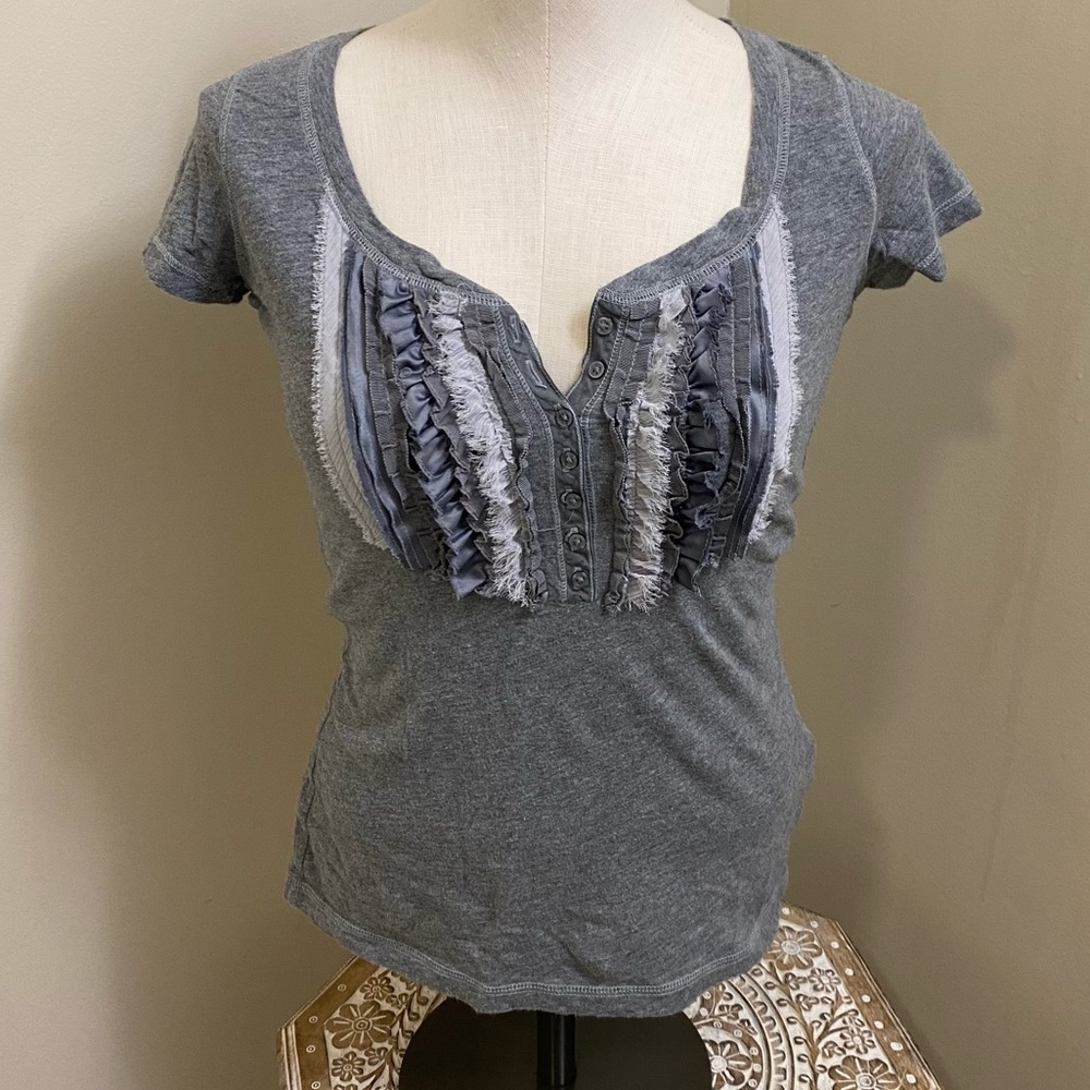 Grey Hollister Blouse